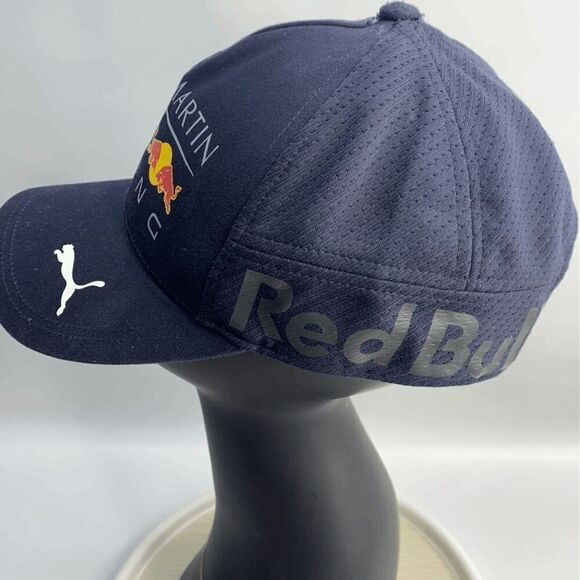 Puma Aston Martin Hat Red Bull Racing Cap‎ Blue And Red Snapback DAMAGE (READ) - Picture 5 of 7